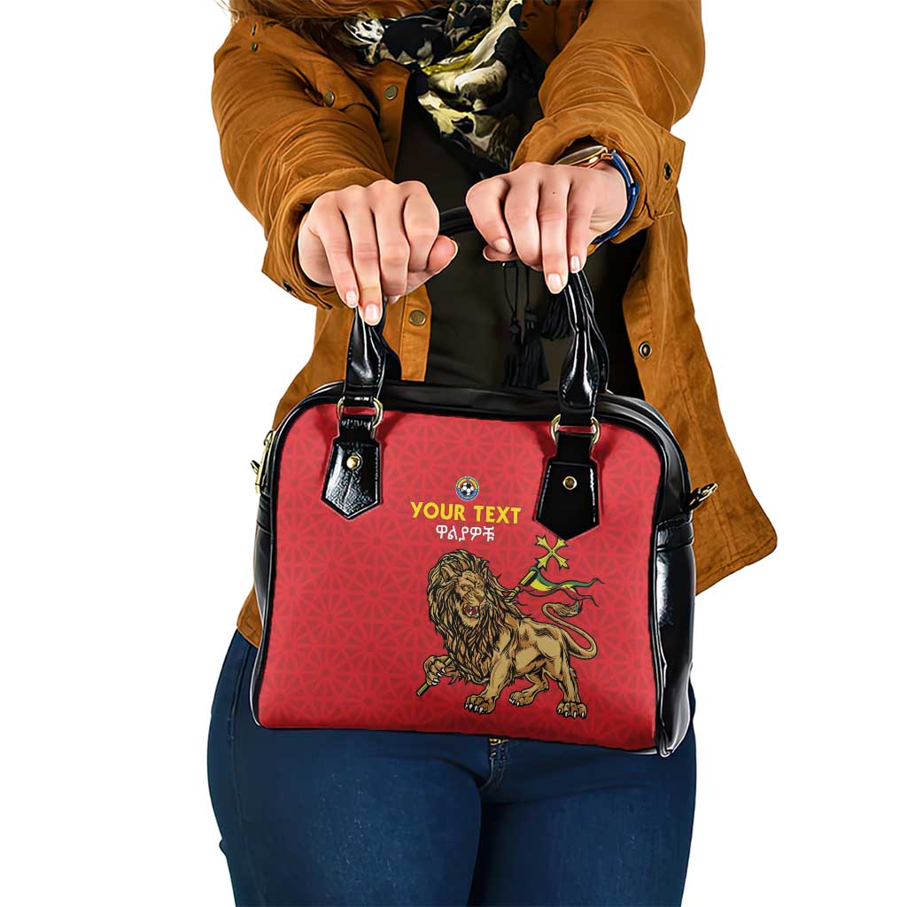 Custom Ethiopia Football Shoulder Handbag Come On Walia Ibex