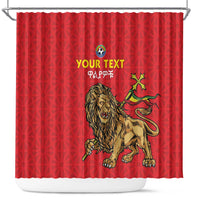 Custom Ethiopia Football Shower Curtain Come On Walia Ibex