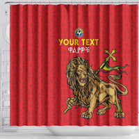 Custom Ethiopia Football Shower Curtain Come On Walia Ibex