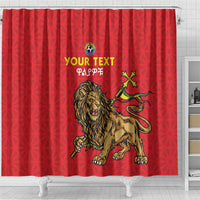 Custom Ethiopia Football Shower Curtain Come On Walia Ibex