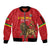 Custom Ethiopia Football Sleeve Zip Bomber Jacket Come On Walia Ibex