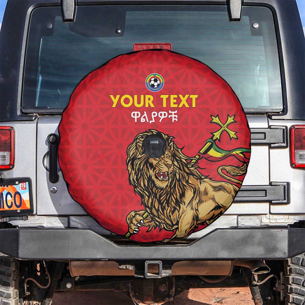 Custom Ethiopia Football Spare Tire Cover Come On Walia Ibex