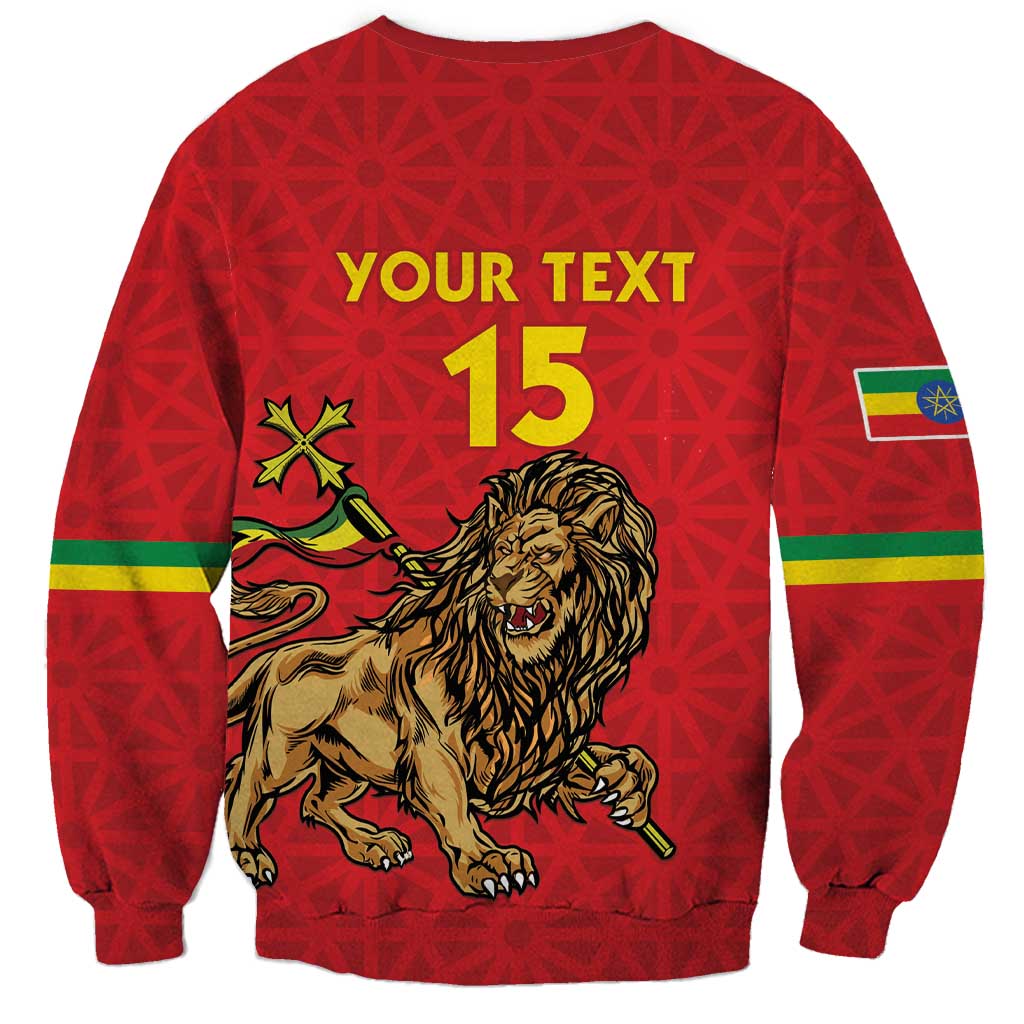 Custom Ethiopia Football Sweatshirt Come On Walia Ibex