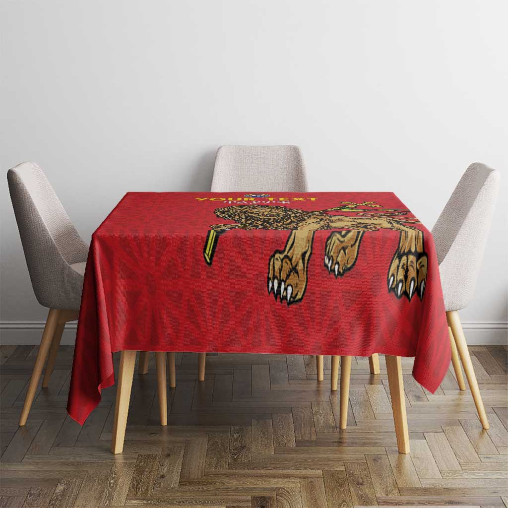 Custom Ethiopia Football Tablecloth Come On Walia Ibex