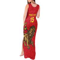 Custom Ethiopia Football Tank Maxi Dress Come On Walia Ibex