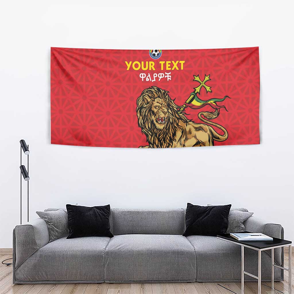 Custom Ethiopia Football Tapestry Come On Walia Ibex
