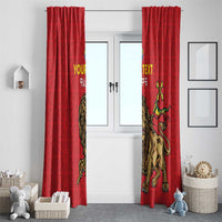 Custom Ethiopia Football Window Curtain Come On Walia Ibex