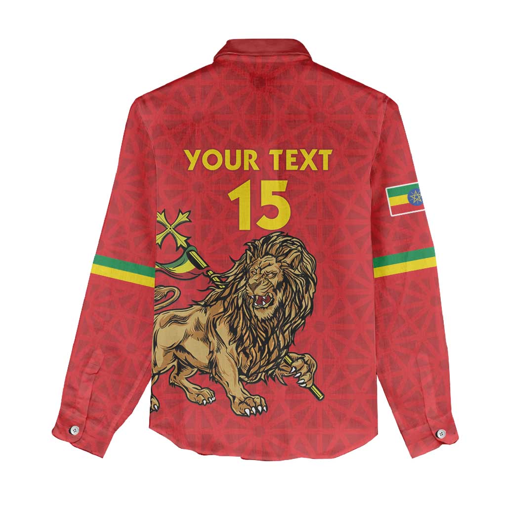 Custom Ethiopia Football Women Casual Shirt Come On Walia Ibex