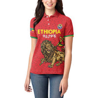 Custom Ethiopia Football Women Polo Shirt Come On Walia Ibex