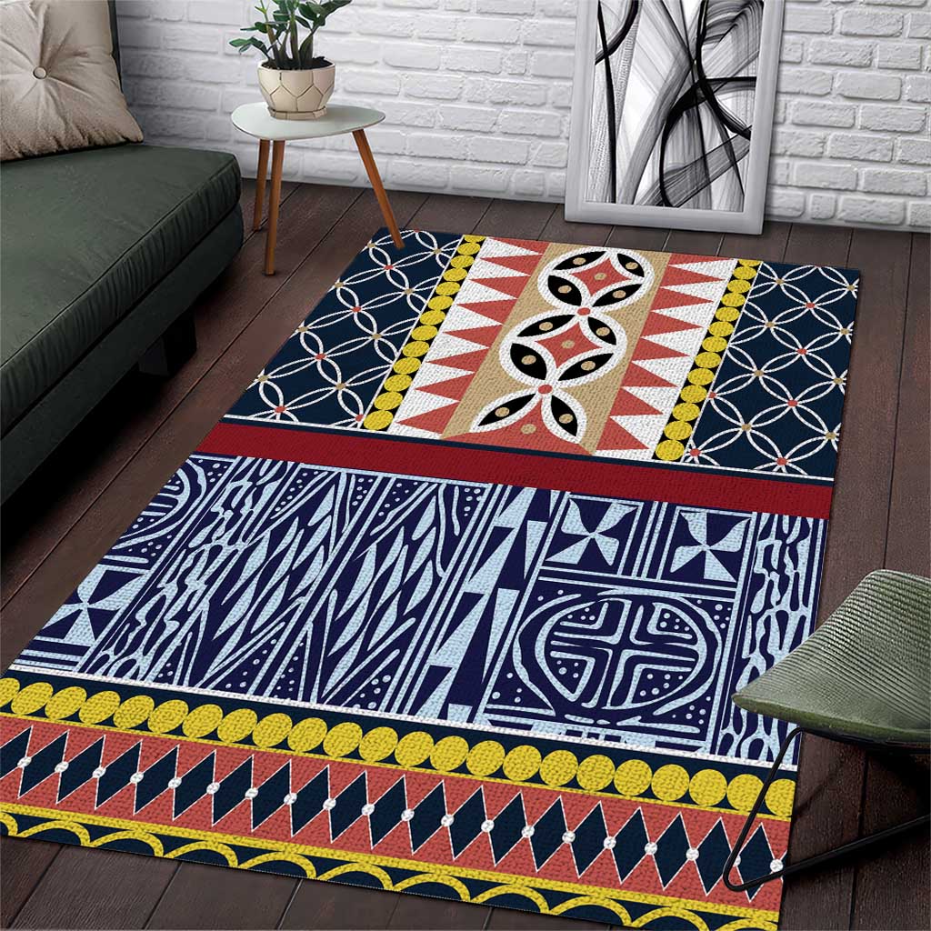 Toghu Bamenda Area Rug Cameroon North West Traditional Pattern