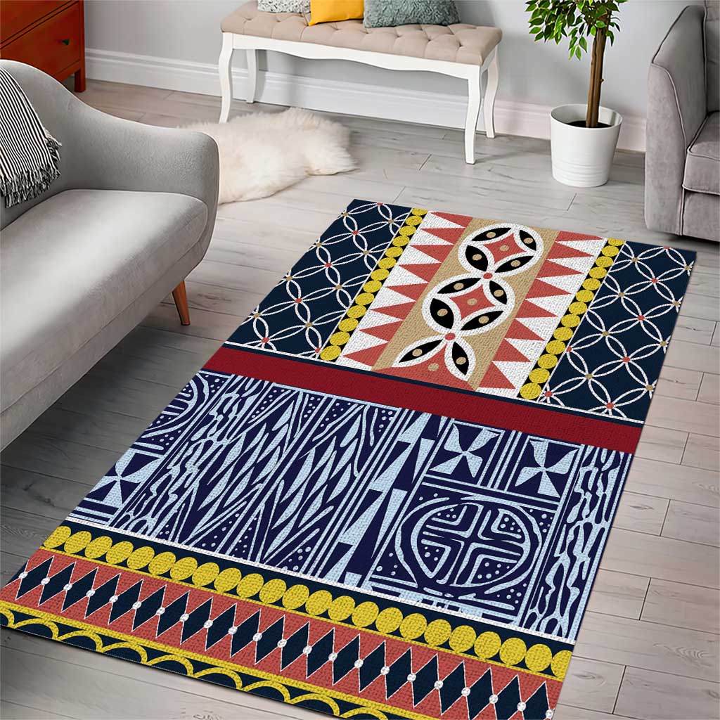 Toghu Bamenda Area Rug Cameroon North West Traditional Pattern