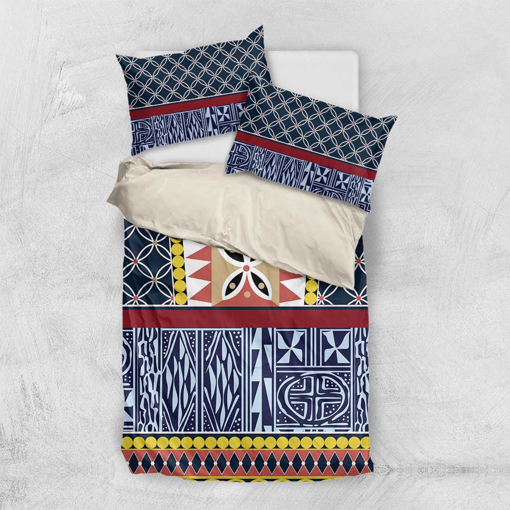 Toghu Bamenda Bedding Set Cameroon North West Traditional Pattern