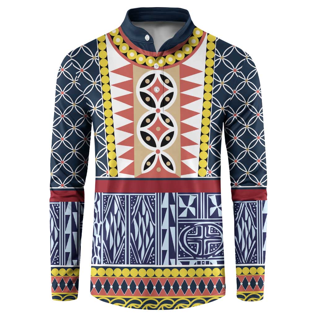 Toghu Bamenda Button Sweatshirt Cameroon North West Traditional Pattern