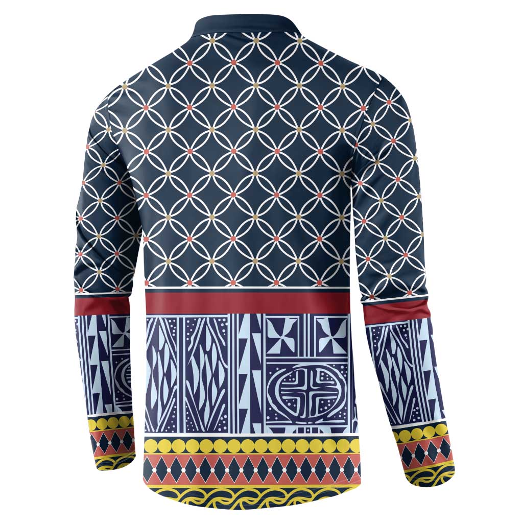 Toghu Bamenda Button Sweatshirt Cameroon North West Traditional Pattern