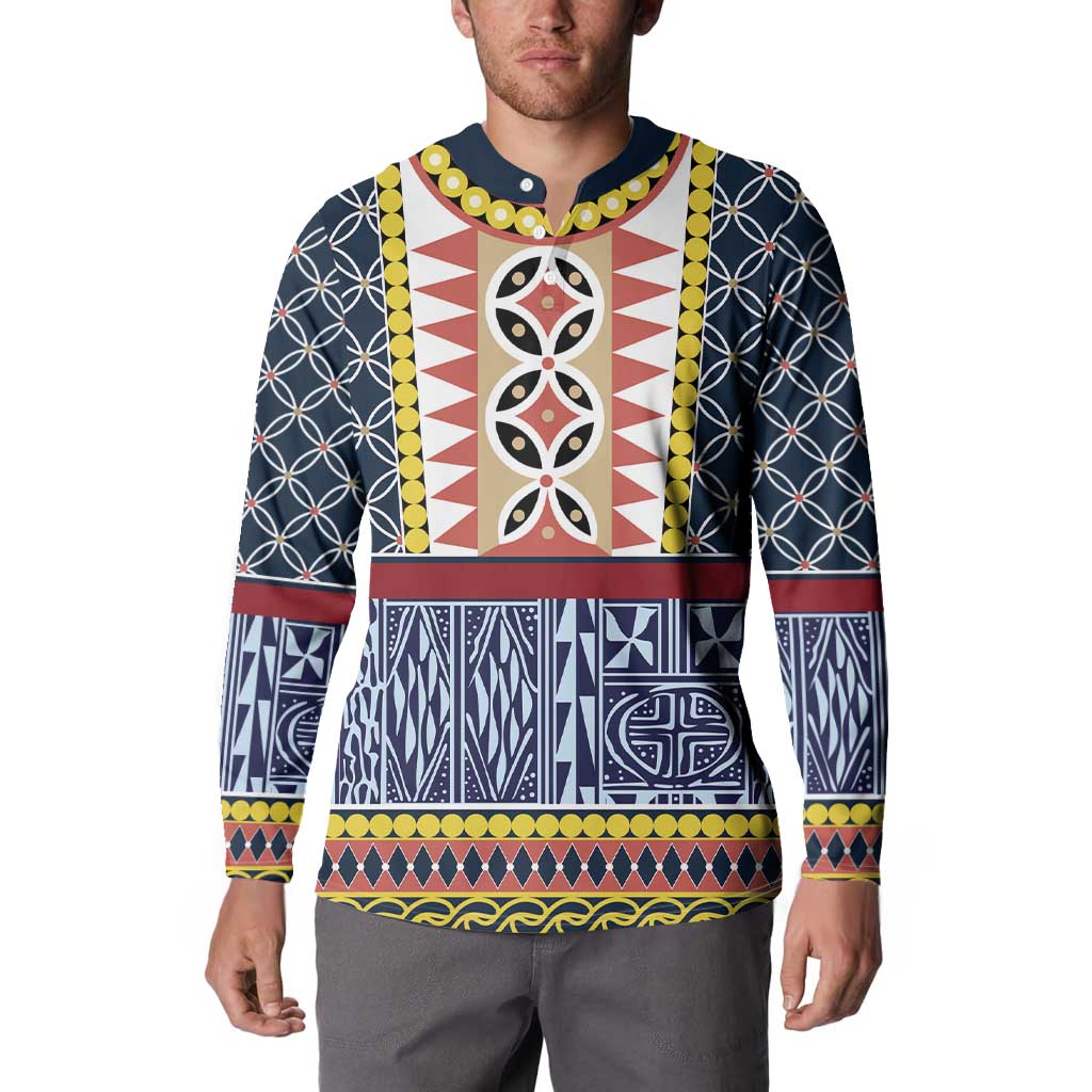 Toghu Bamenda Button Sweatshirt Cameroon North West Traditional Pattern