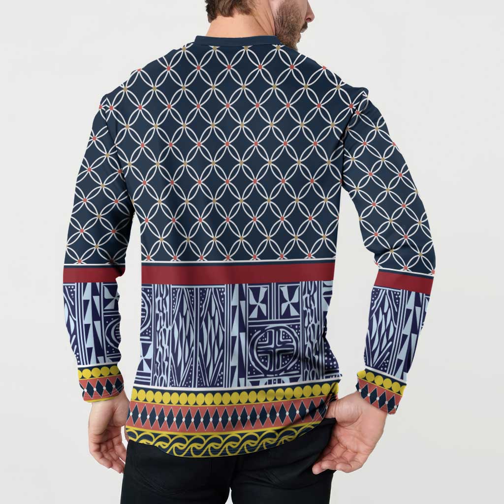 Toghu Bamenda Button Sweatshirt Cameroon North West Traditional Pattern