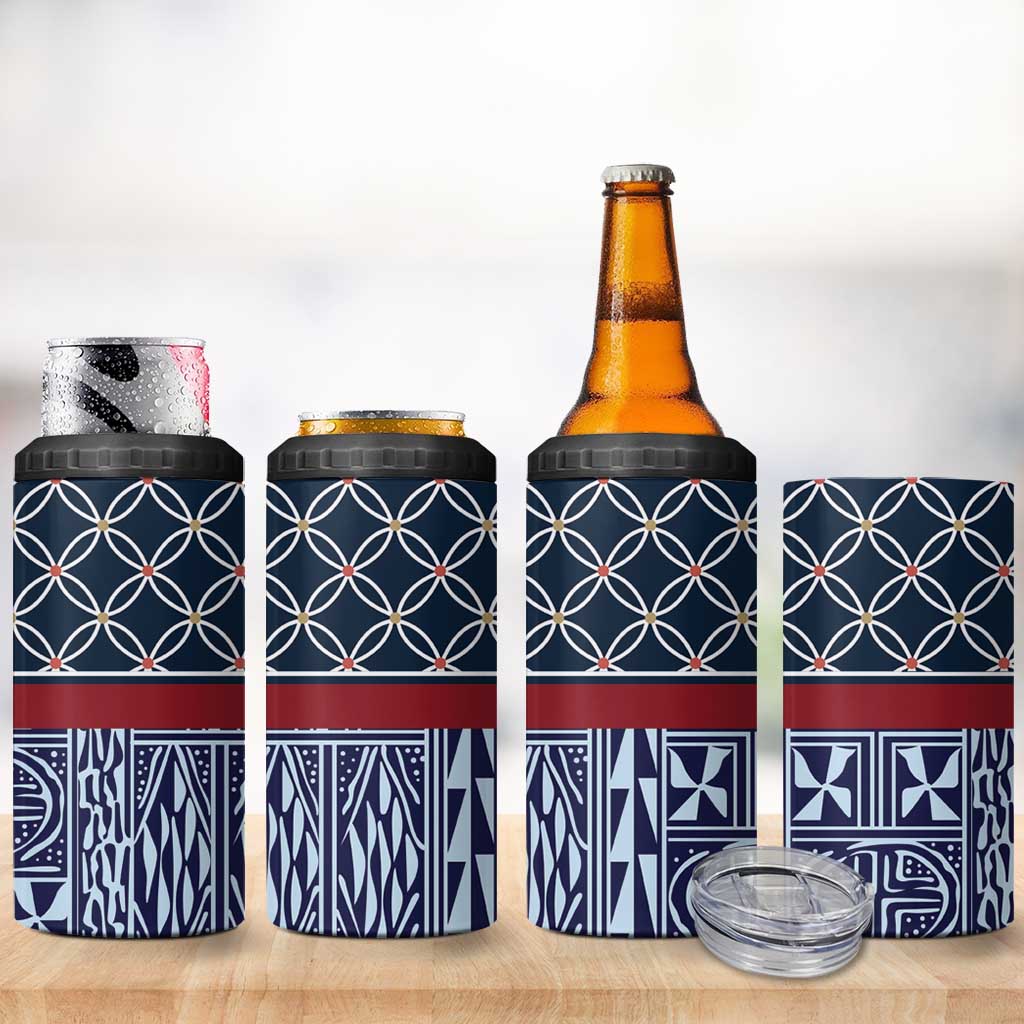 Toghu Bamenda 4 in 1 Can Cooler Tumbler Cameroon North West Traditional Pattern