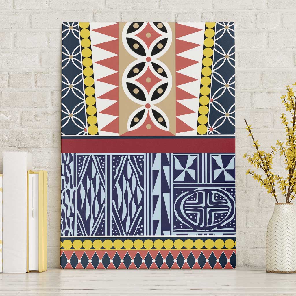 Toghu Bamenda Canvas Wall Art Cameroon North West Traditional Pattern