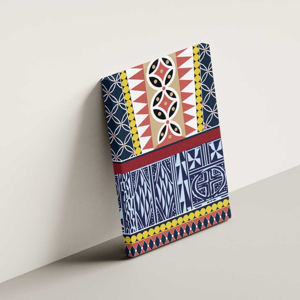 Toghu Bamenda Canvas Wall Art Cameroon North West Traditional Pattern