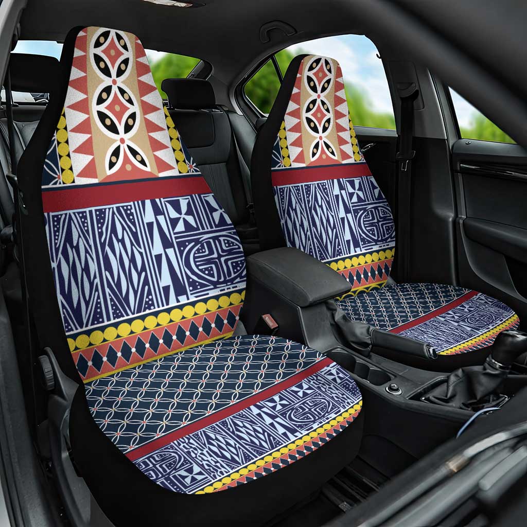 Toghu Bamenda Car Seat Cover Cameroon North West Traditional Pattern