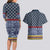 Toghu Bamenda Couples Matching Long Sleeve Bodycon Dress and Hawaiian Shirt Cameroon North West Traditional Pattern
