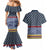 Toghu Bamenda Couples Matching Mermaid Dress and Hawaiian Shirt Cameroon North West Traditional Pattern