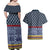 Toghu Bamenda Couples Matching Off Shoulder Maxi Dress and Hawaiian Shirt Cameroon North West Traditional Pattern