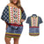 Toghu Bamenda Couples Matching Off Shoulder Short Dress and Hawaiian Shirt Cameroon North West Traditional Pattern