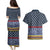 Toghu Bamenda Couples Matching Puletasi and Hawaiian Shirt Cameroon North West Traditional Pattern