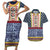 Toghu Bamenda Couples Matching Short Sleeve Bodycon Dress and Hawaiian Shirt Cameroon North West Traditional Pattern