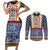 Toghu Bamenda Couples Matching Short Sleeve Bodycon Dress and Long Sleeve Button Shirt Cameroon North West Traditional Pattern