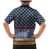Toghu Bamenda Family Matching Mermaid Dress and Hawaiian Shirt Cameroon North West Traditional Pattern