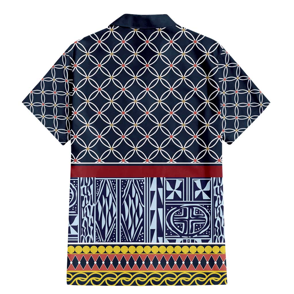 Toghu Bamenda Family Matching Mermaid Dress and Hawaiian Shirt Cameroon North West Traditional Pattern