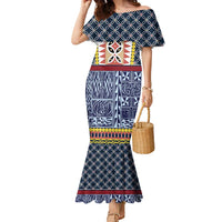 Toghu Bamenda Family Matching Mermaid Dress and Hawaiian Shirt Cameroon North West Traditional Pattern