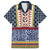 Toghu Bamenda Family Matching Off The Shoulder Long Sleeve Dress and Hawaiian Shirt Cameroon North West Traditional Pattern