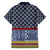 Toghu Bamenda Family Matching Off The Shoulder Long Sleeve Dress and Hawaiian Shirt Cameroon North West Traditional Pattern
