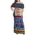 Toghu Bamenda Family Matching Off Shoulder Maxi Dress and Hawaiian Shirt Cameroon North West Traditional Pattern