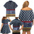 Toghu Bamenda Family Matching Off Shoulder Short Dress and Hawaiian Shirt Cameroon North West Traditional Pattern