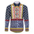Toghu Bamenda Family Matching Puletasi and Hawaiian Shirt Cameroon North West Traditional Pattern
