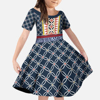 Toghu Bamenda Family Matching Tank Maxi Dress and Hawaiian Shirt Cameroon North West Traditional Pattern