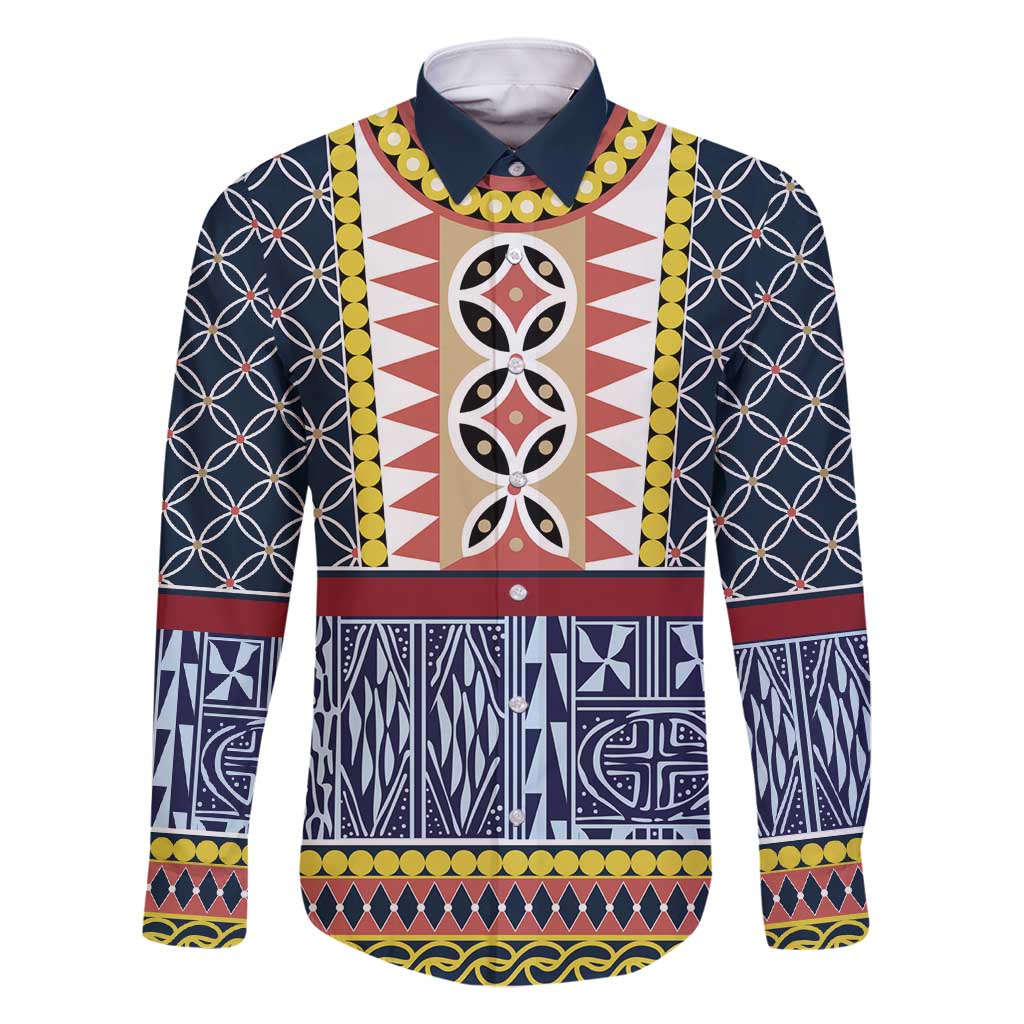 Toghu Bamenda Family Matching Tank Maxi Dress and Hawaiian Shirt Cameroon North West Traditional Pattern