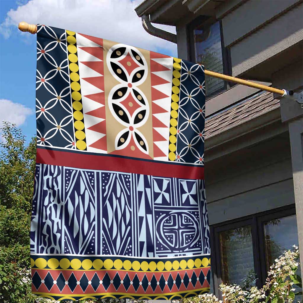 Toghu Bamenda Garden Flag Cameroon North West Traditional Pattern