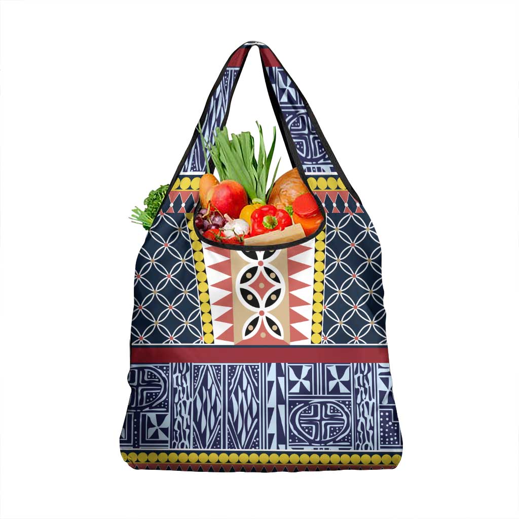 Toghu Bamenda Grocery Bag Cameroon North West Traditional Pattern
