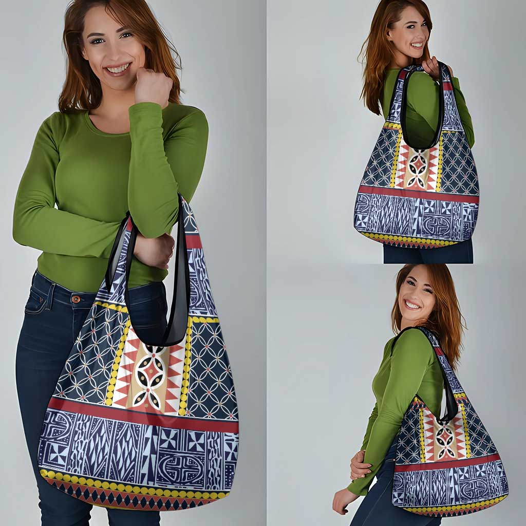 Toghu Bamenda Grocery Bag Cameroon North West Traditional Pattern