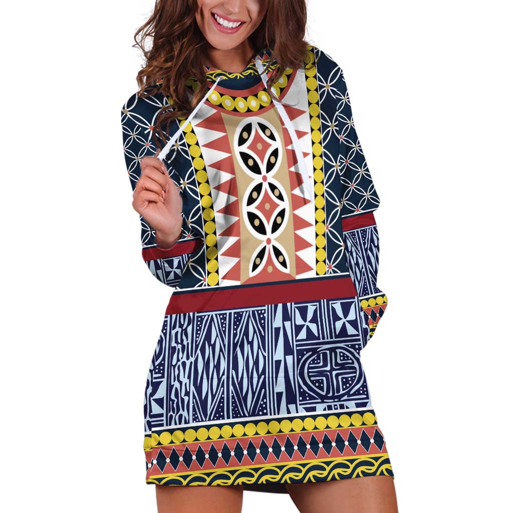 Toghu Bamenda Hoodie Dress Cameroon North West Traditional Pattern