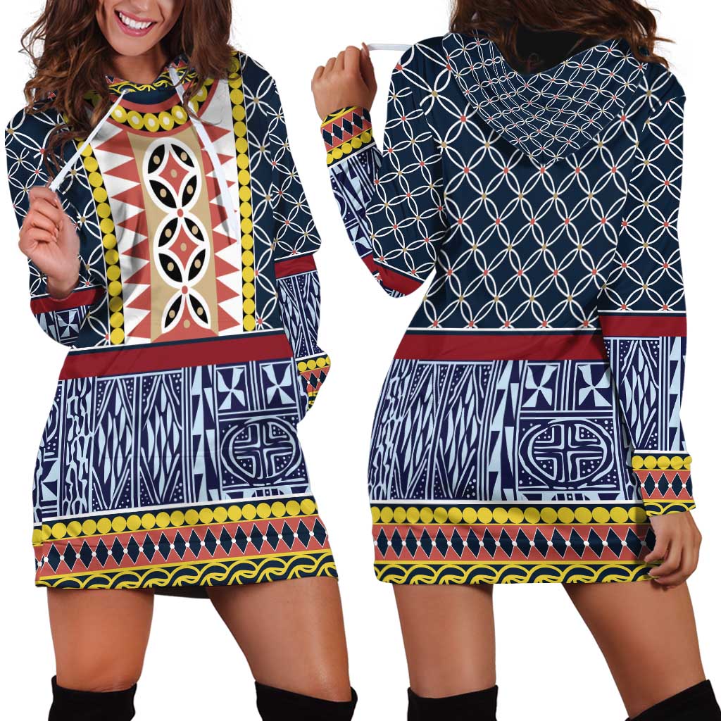 Toghu Bamenda Hoodie Dress Cameroon North West Traditional Pattern