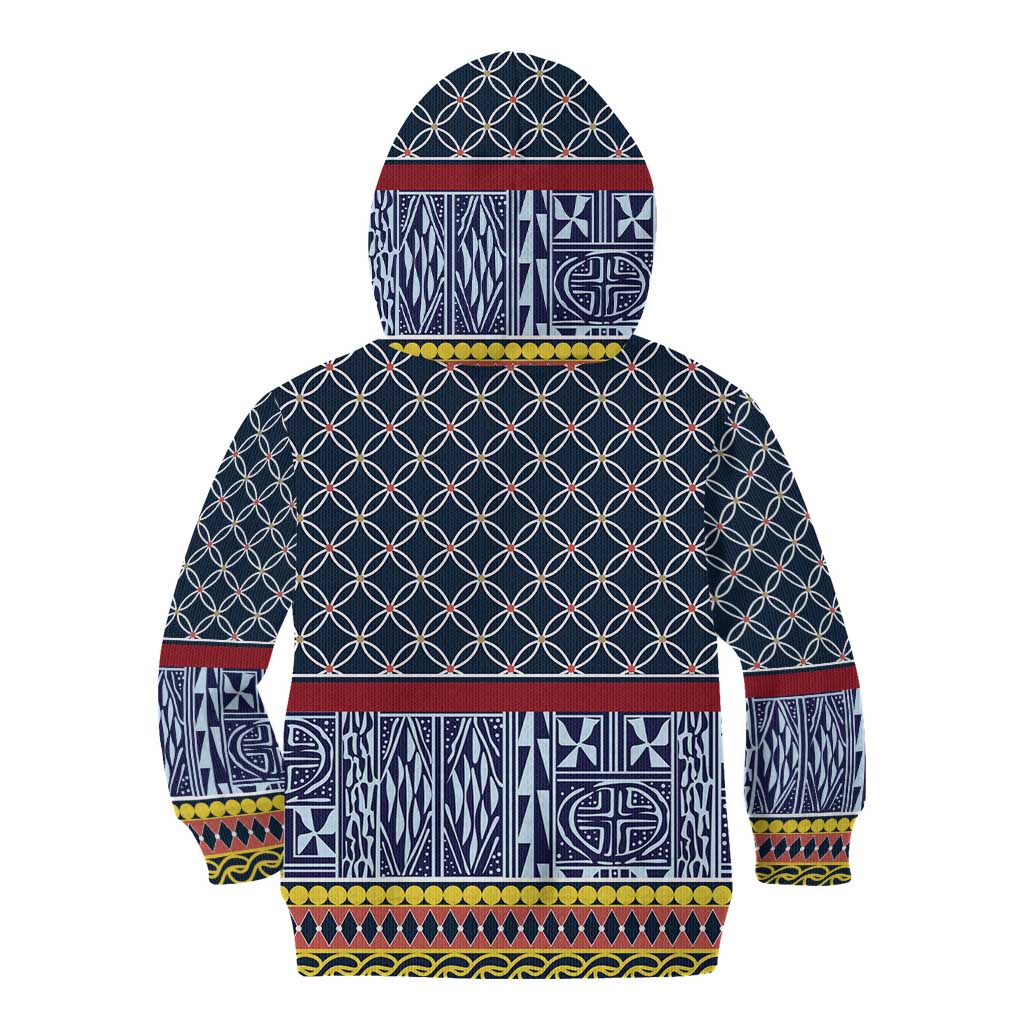 Toghu Bamenda Kid Hoodie Cameroon North West Traditional Pattern