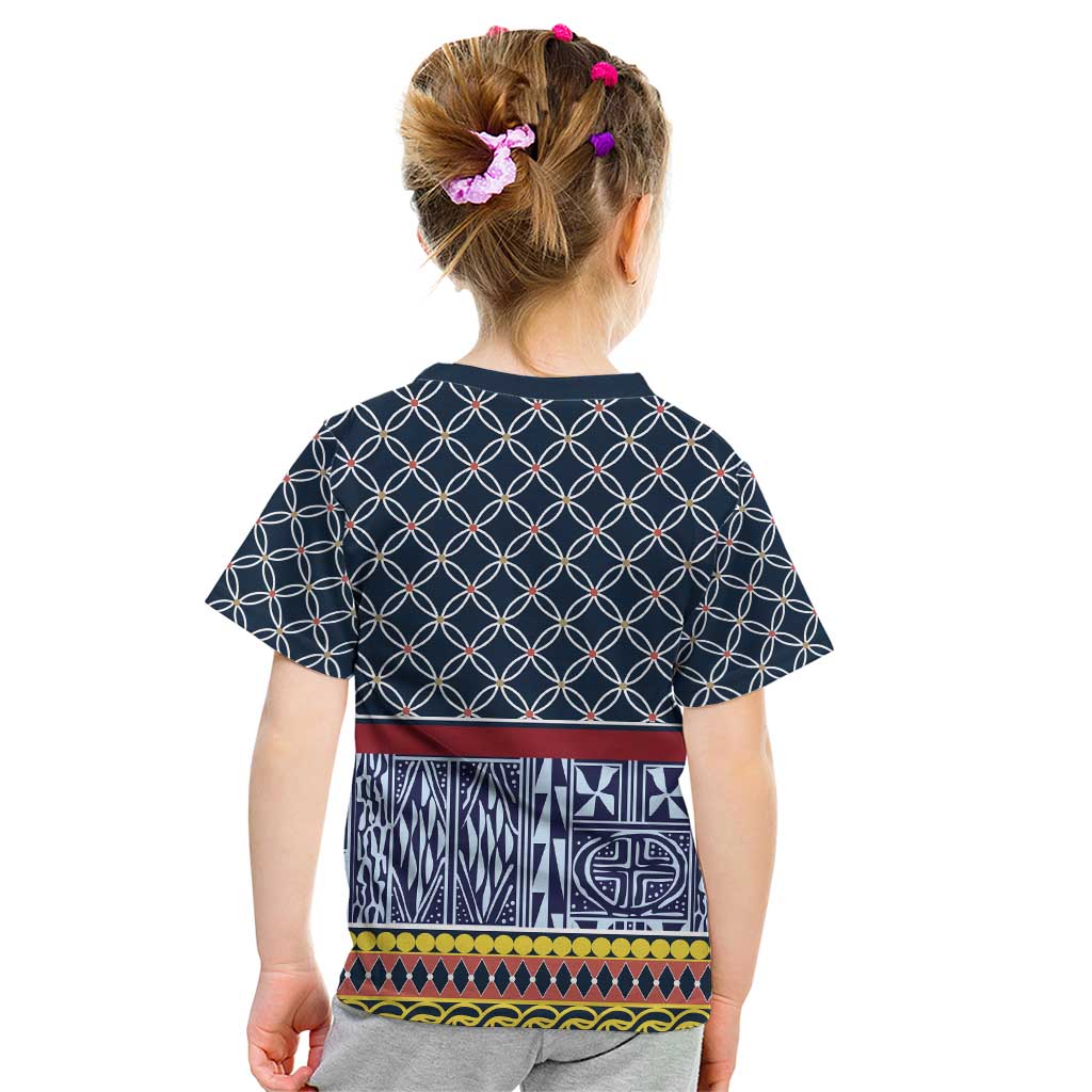 Toghu Bamenda Kid T Shirt Cameroon North West Traditional Pattern