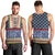 Toghu Bamenda Men Tank Top Cameroon North West Traditional Pattern