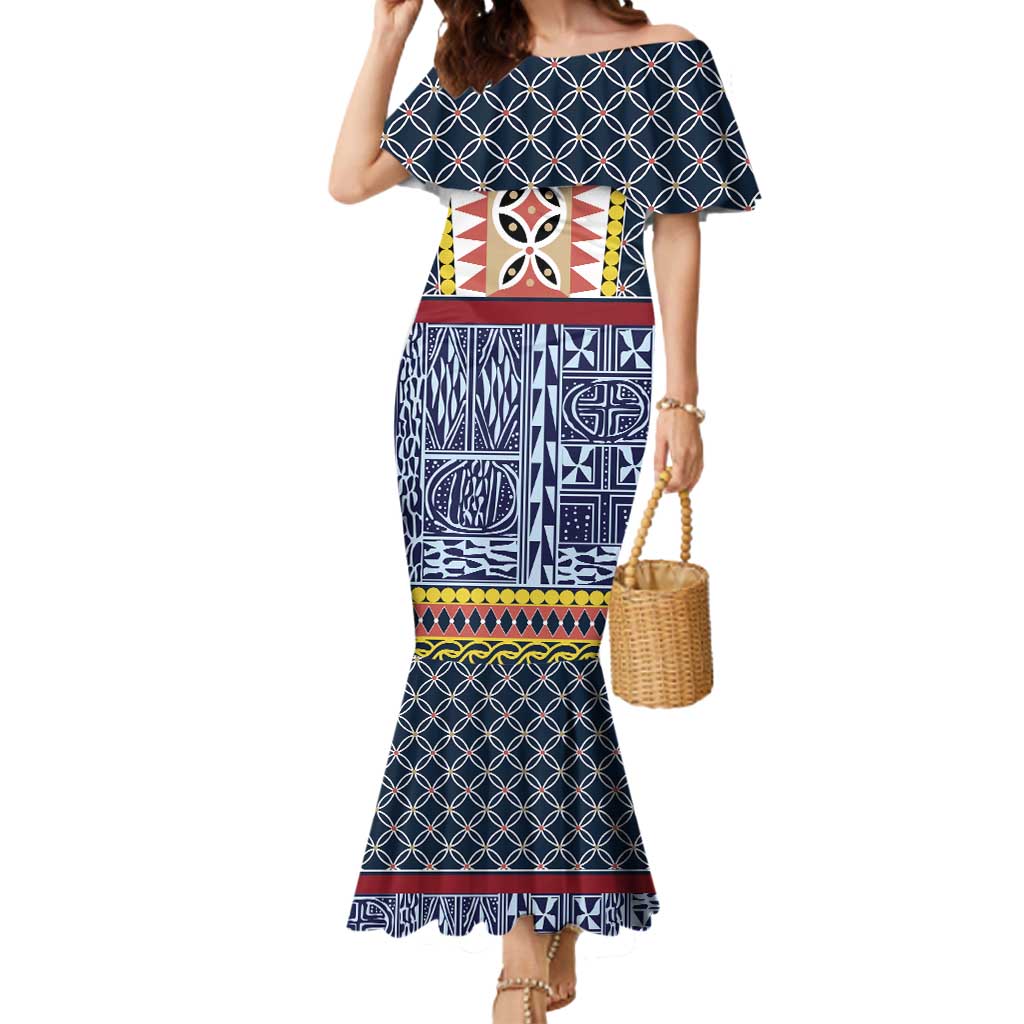 Toghu Bamenda Mermaid Dress Cameroon North West Traditional Pattern